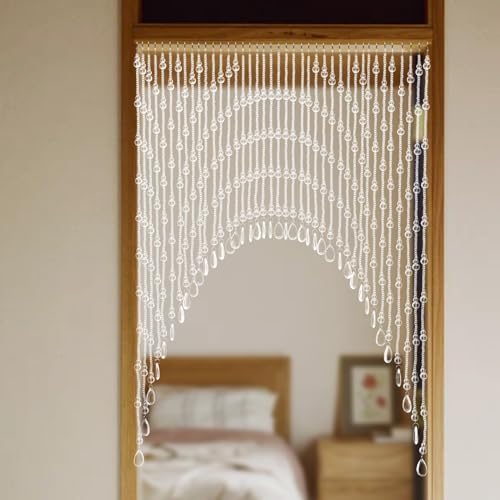 Crystal Beaded Curtain with Hooks for Doorway
