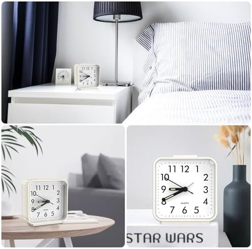 ORIA Analog Alarm Clock with Light and Snooze