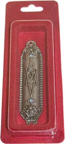 STAR OF DAVID Pewter Mezuzah Case 27 Inch Judaica Jewish Gift Made in Israel