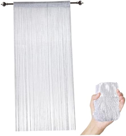 Fly Curtain Beaded Door Curtain 79x39 Inch Grey Door Screen