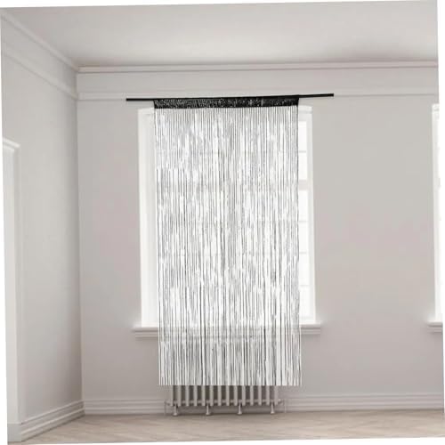 Shiny Beaded Door Curtains 39x79 Black Wedding Decor