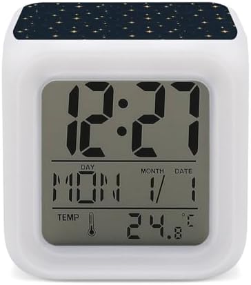 Novastar Digital Alarm Clock with 7 Color Night Light 1
