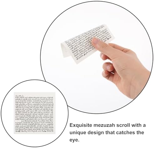 LUOZZY 50 Pcs Mezuzah Scrolls Set