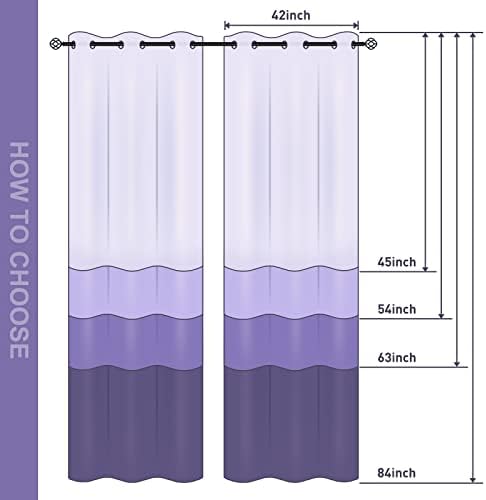 Jekeno Vintage Bookshelf Curtains 2 Panel Set 42x54