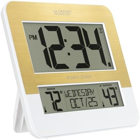 La Crosse Technology L73859 Two-Tone Atomic Digital Clock with Temperature 1
