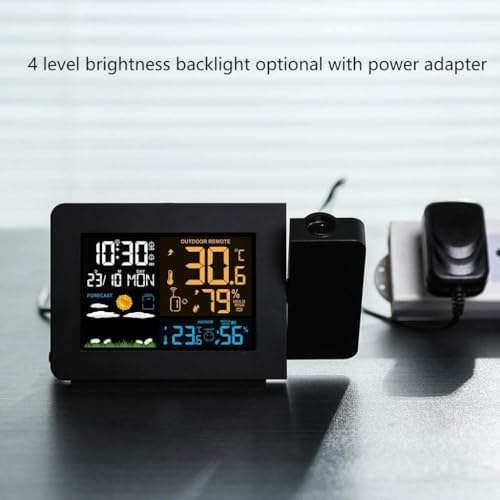 YUSIWOAL Weather Forecast Alarm Clock with LCD Display