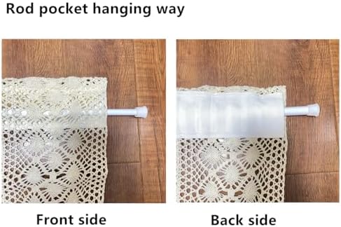 Yunsurey Rustic Crochet Curtain Panel 1 Piece