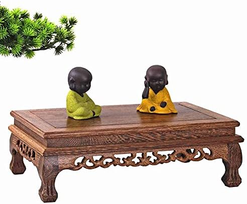 GOLDYWENDY Oriental Style Rosewood Pedestal Stand