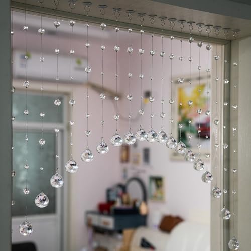 20 Strings Crystal Beaded Curtain for Doorway Divider