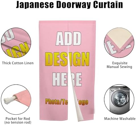 XMJJKUF Custom Noren Curtain for Doorway Decor