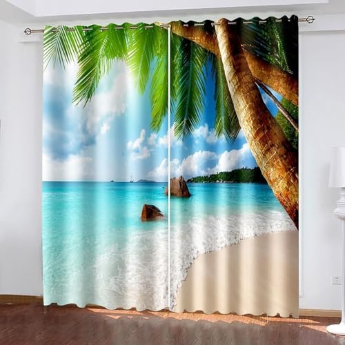 Homxi Blackout Curtains 2 Panels Kitchen Window