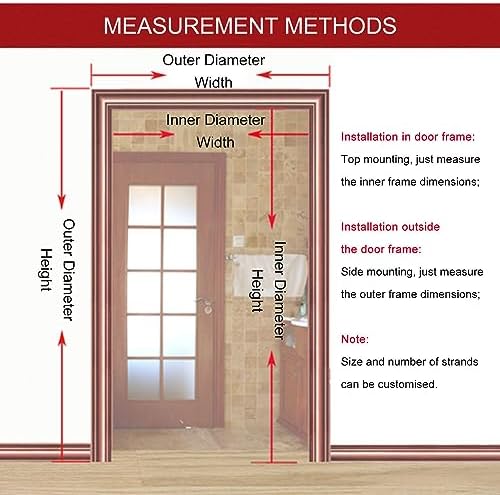 Jolan Bamboo Beaded Curtain Fly Screen 35x79in 43x71in 39x79in 75strands
