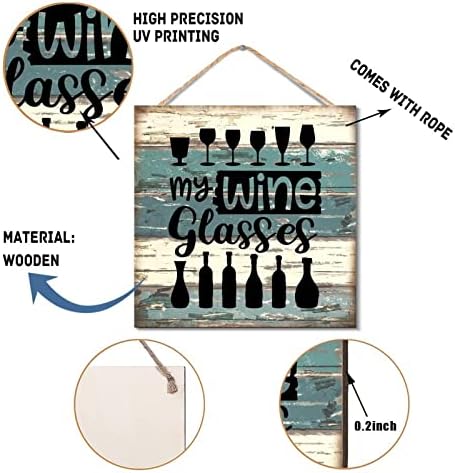 Rustic Wood Wall Art Decor Sign 12x12 Inches