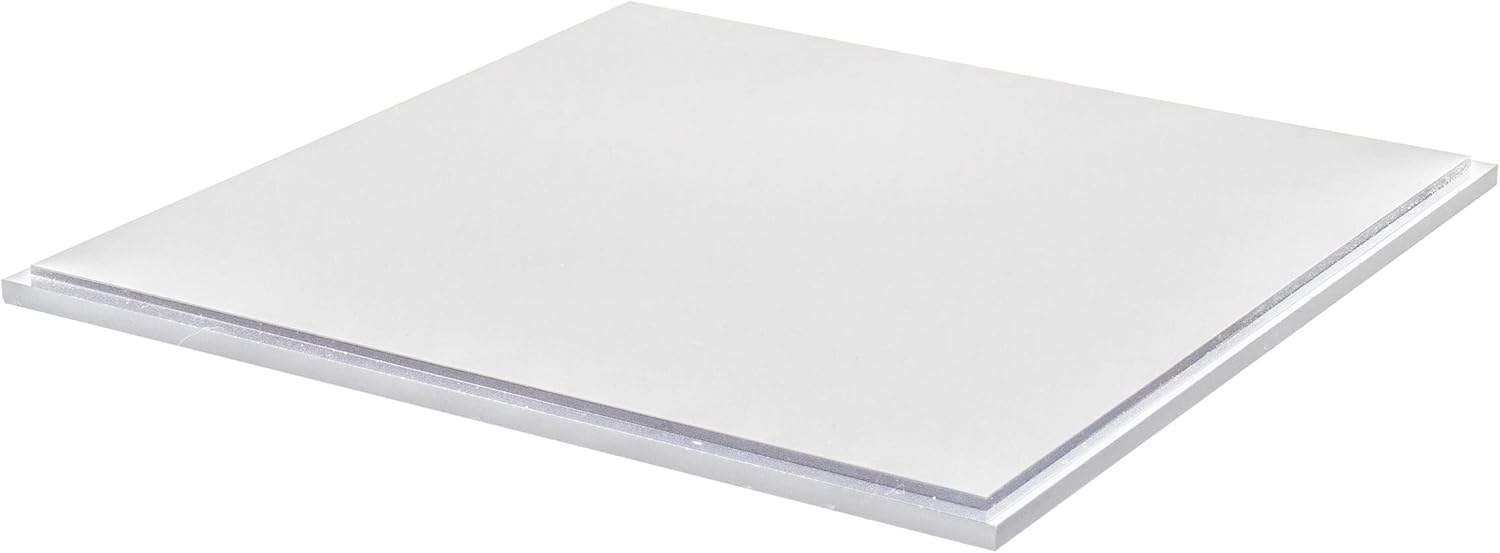 Tall Display Cube 12x12x16 Clear with White Base