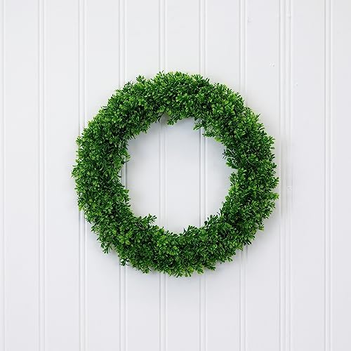 Nearly Natural 20in Artificial Boxwood Wreath