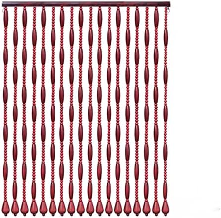 Natural Wooden Beaded String Curtains for Home Decor