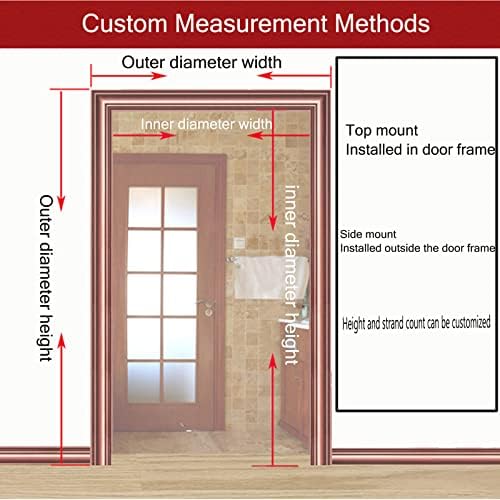 Wood Beaded Curtains for Doorway and Room Divider