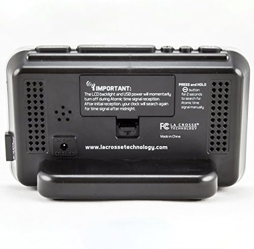 La Crosse Technology Atomic Color Alarm Clock with USB Charging