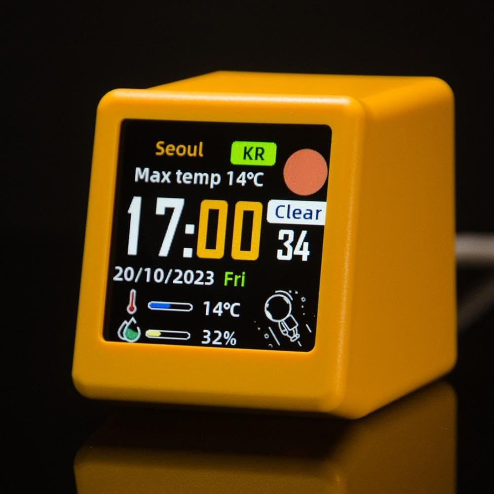 Color Display Alarm Clock with Weather Calendar and Wi-Fi
