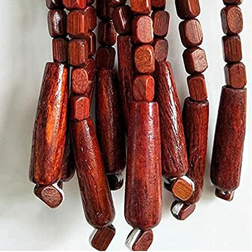 Natural Bamboo Beaded Curtain for Doorways and Decor