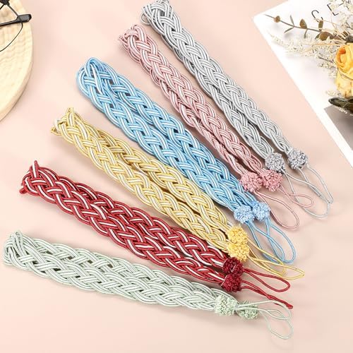 Uxcell 2 Pcs Light Green Braided Curtain Tiebacks