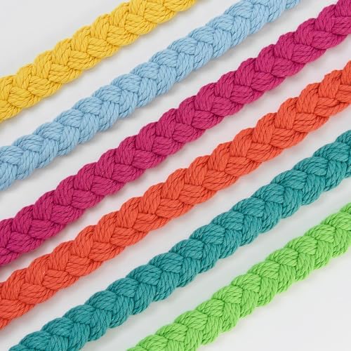 NICEEC 4 Pack Natural Cotton Rope Curtain Tiebacks