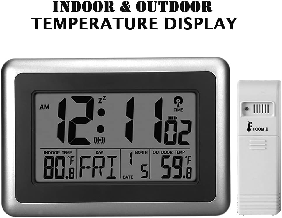 UMEXUS Atomic Digital Clock with Temperature and Alarm