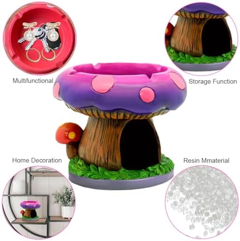 Fantastical Mushroom Ashtray with Storage - Stylish Decor for Smoke Sessions