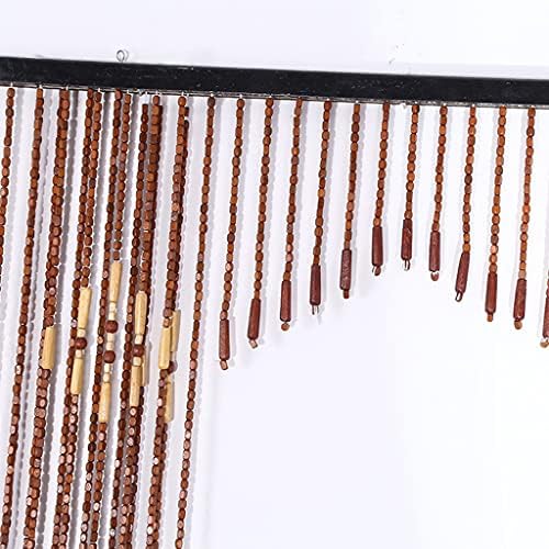 Natural Wood Beaded Curtains for Doorways
