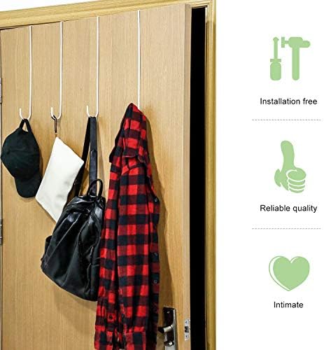 Hotop 15 Inch Wreath Hangers 6 Pieces White