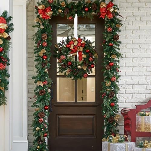 Adjustable Wreath Hanger for Front Door White