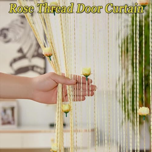 Manutox Rose Thread Door Curtain - 3937 x 7874in