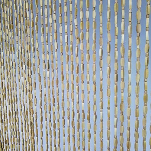 Etlegor Bamboo Beaded Curtains Door Divider Panel