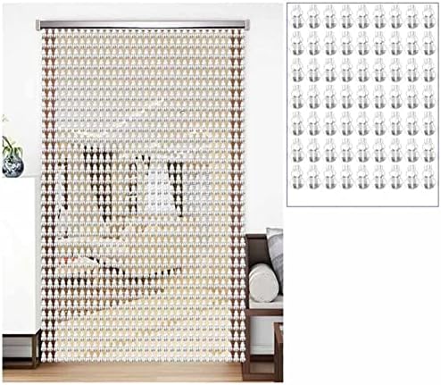 Clear Gourd Beaded Curtains - 100x180cm for Home Decor