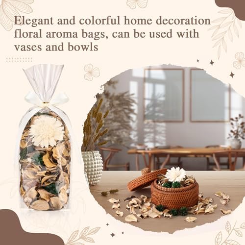 Nuanchu 6 Pcs White Potpourri Bags with Chrysanthemum Scent