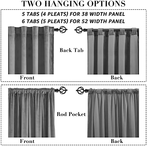 XTMYI Velvet Privacy Room Divider Curtains