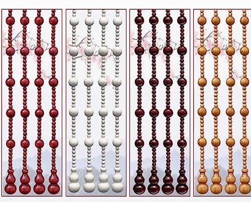 NESLAY Wooden Beaded Curtains Room Divider