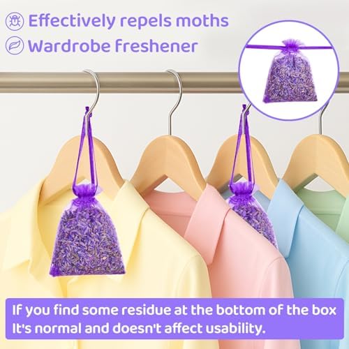 26 Pack Lavender Sachet Bags for Home and Wardrobe