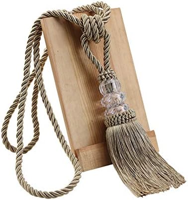 BEL AVENIR 4 Pack Crystal Curtain Holdbacks
