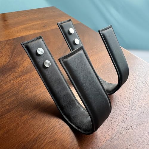 OCIOLI Modern Black Curtain Tiebacks 2 Pack