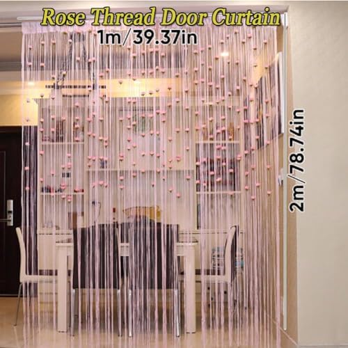 Manutox Rose Thread Door Curtain - 3937 x 7874in