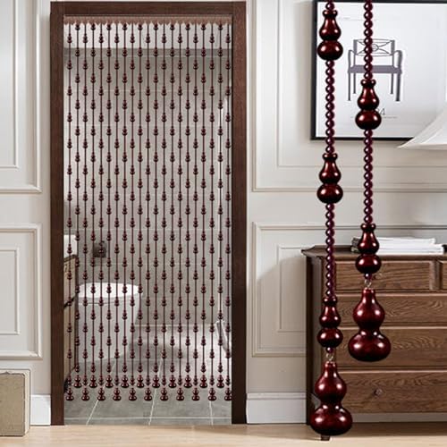 NEVKA Beaded Curtain Room Divider 25 Strands 155cm Long