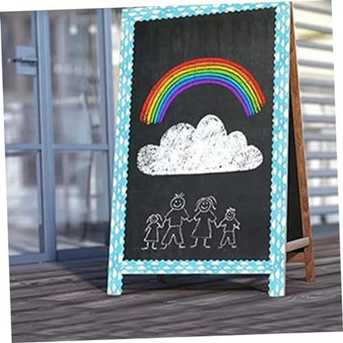 Cabilock Cloud Pattern Bulletin Board Border Trim for Classroom and Office Decor