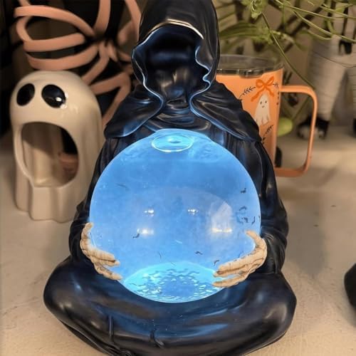 Gothic Grim Reaper Crystal Ball Snow Globe