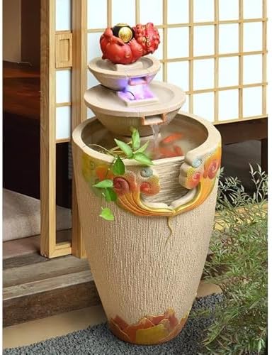 Cascading Rock Outdoor Water Fountain for Relaxation