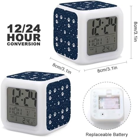 Novastar Digital Alarm Clock with 7 Color Night Light
