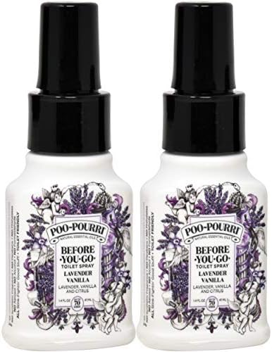 Poo-Pourri Lavender Vanilla Scent Odor Eliminator 14 oz 2-pack