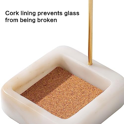 Unique Marble Incense Stick Holder Anti-Ash Flying 100 Mess-Free