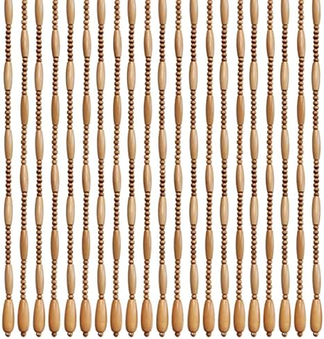 Natural Wooden Beaded Curtains Door Decor