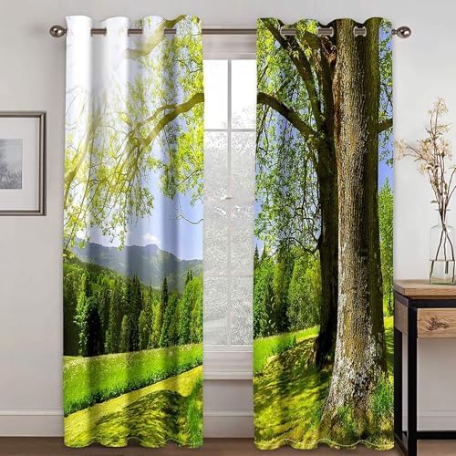 Homxi Blackout Curtains 2 Panels Set for Dining Room and Kitchen Windows